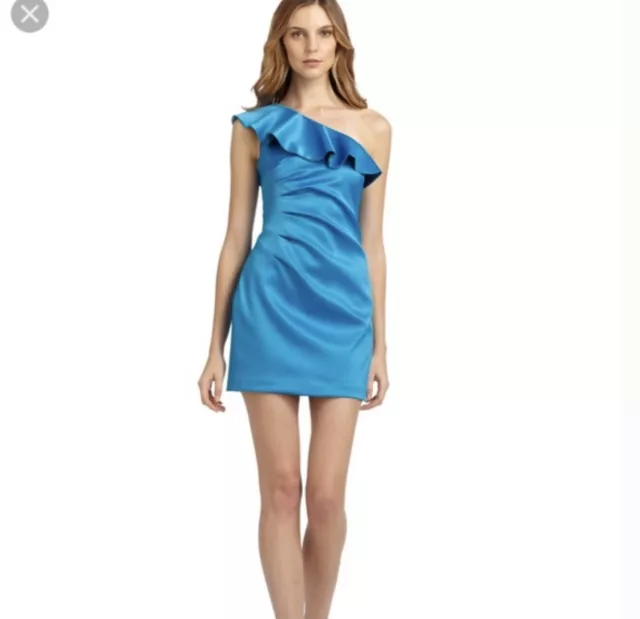 Women’s Laundry  by shelli segal Cocktail Dress Size 6 One Shoulder Homecoming