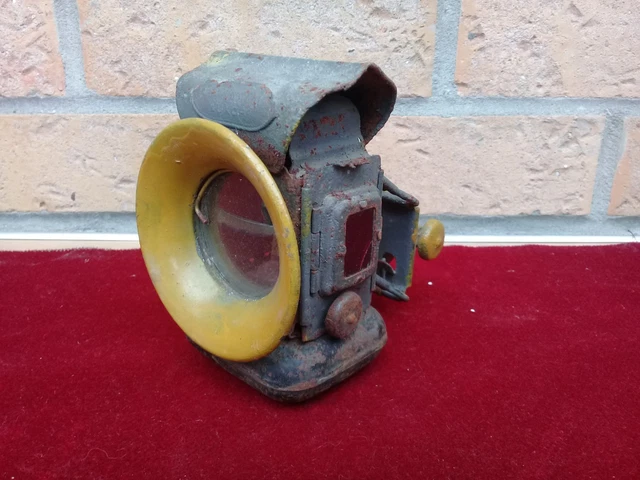 Feu Arrière Luxor Vintage Pour Vélo Randonneuse - Forme Obus, Fixation Sur Haubans