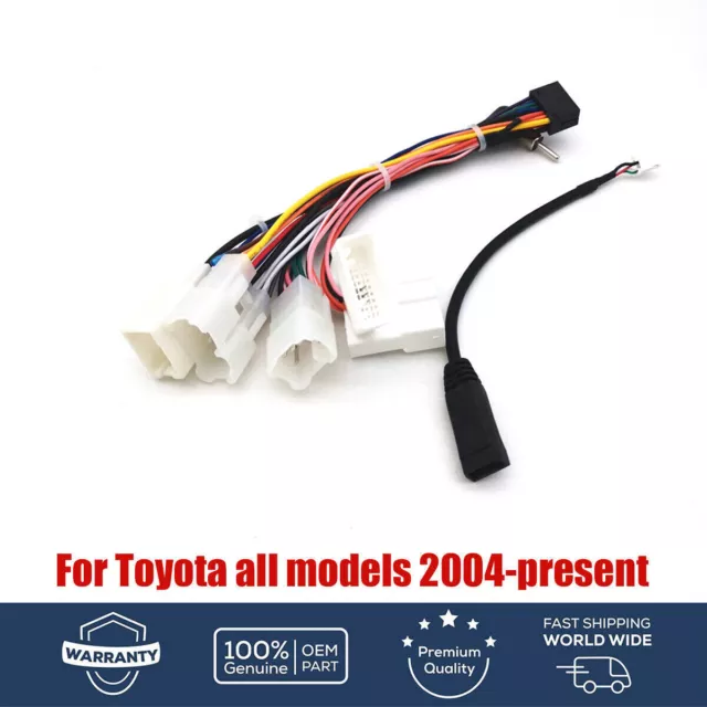 16Pin Connecteur Faisceau câbles Android Câble d'Alimentation Pour Toyota