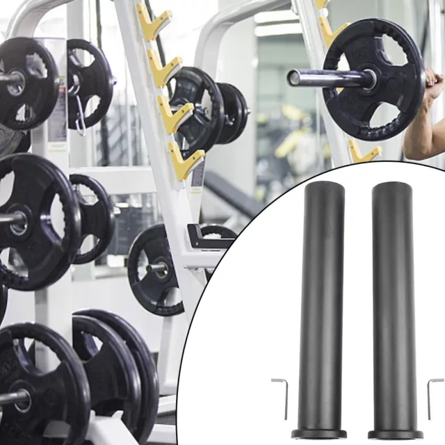 Convenient and Safe Barbell Adapter Sleeve Converts 1in to 2in (2 PCS)