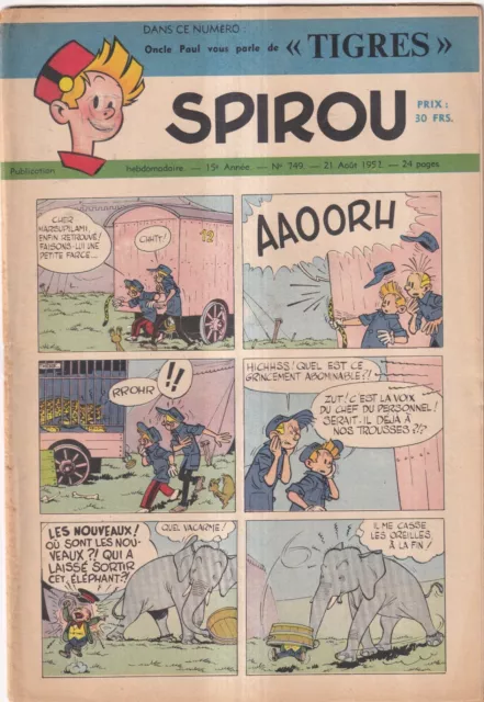 SPIROU N°749. 21 août 1952.