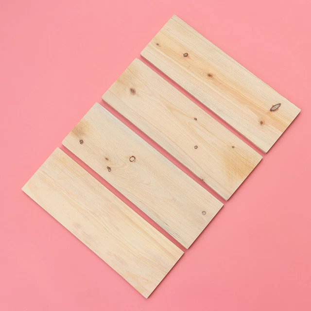 4 PIEZAS HÁGALO USTED MISMO Pintura Bloque de madera Creativo HÁGALO USTED MISMO Pintura Artesanía Bloque cuadrado