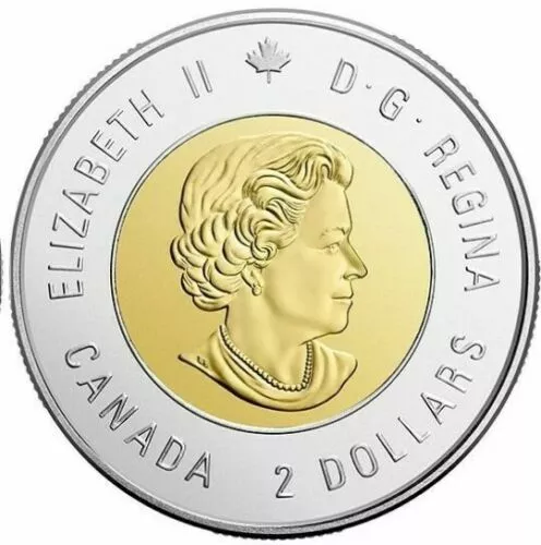 🇨🇦 D-Day Anniversary Toonie 🏅 Canada 2 Dollars Coin Special Non-Coloured 2019 2
