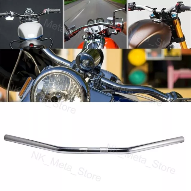 1'' MOTORCYCLE HANDLEBARS Z Bar Drag Bars For Harley Honda Yamaha