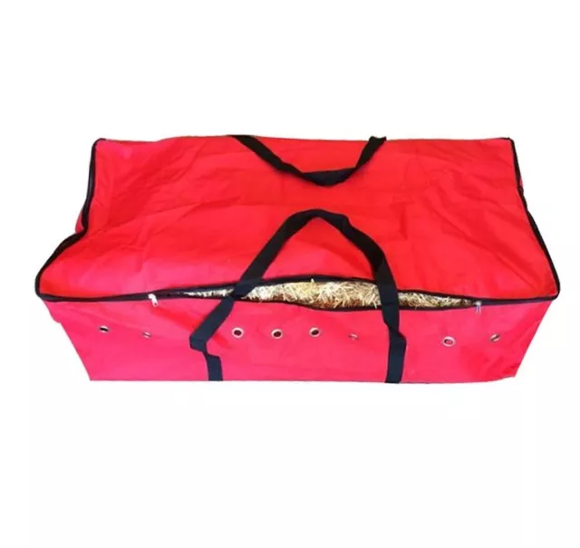 RED HAY BALE BAG Carry Storage Water Ski Wake Board Camping Horse Riding Gear La