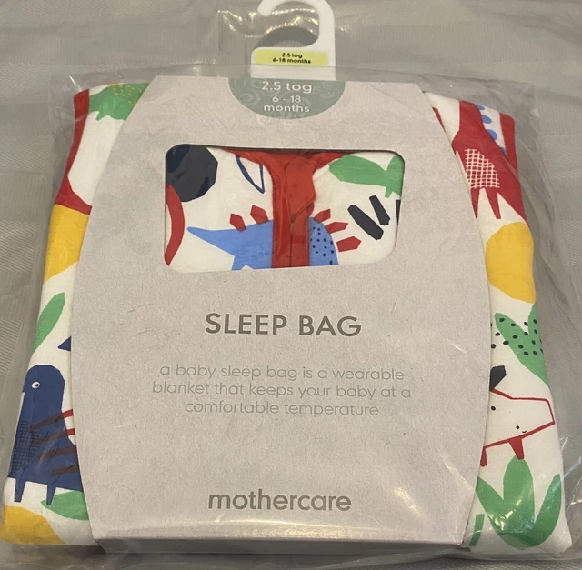 Mothercare Baby Sleep Sleeping Bag Dinosaurs 2.5 Tog 6-18 Months