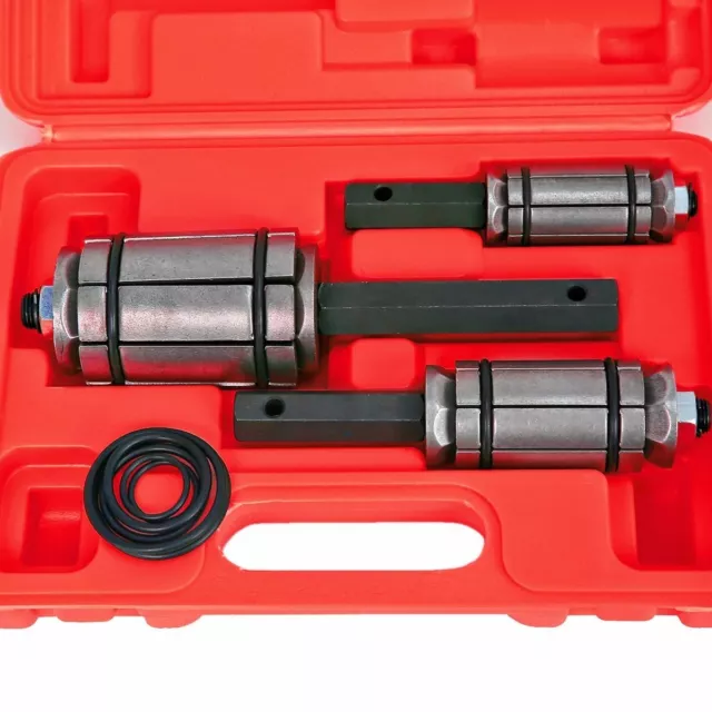 3 Piece Tail Pipe Expander Set 1-1/8" to 3-1/2" Exhaust Muffler Tool With Case 3
