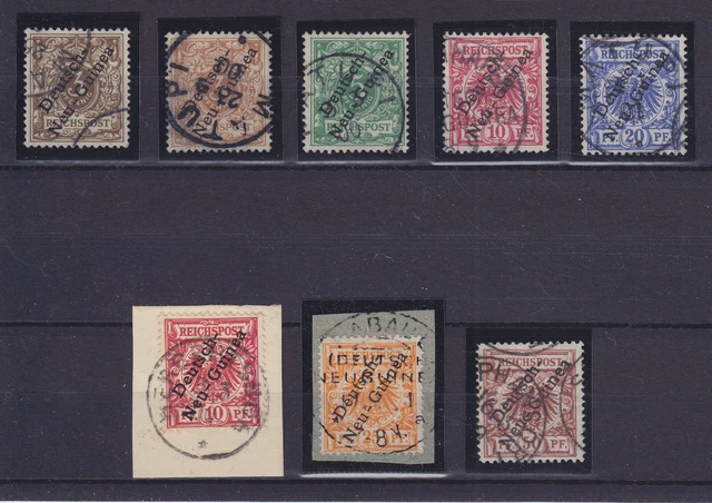 DNG NEUGUINEA 1897, Mi 1-6 + 1b, KOMPLETT SATZ