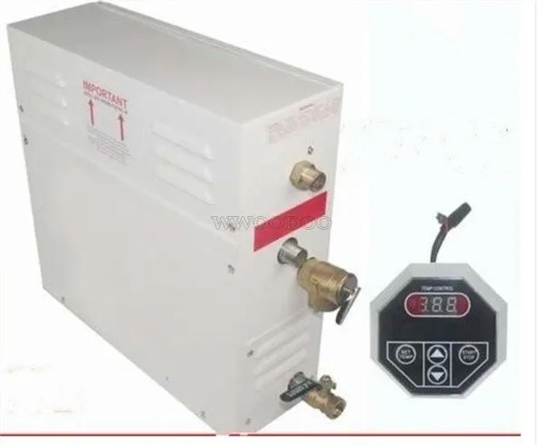Generador de vapor de 6 kW sauna baño y hogar spa paquete de autodrenaje vy