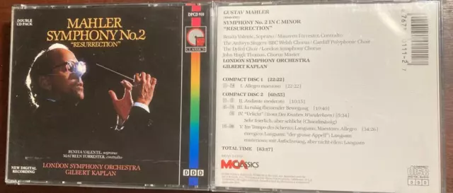 Gustav  Mahler - Symphony No.2 Resurrection In C Minor Double Cd Boxset.