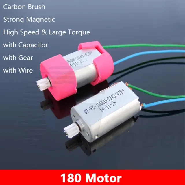 Micro 180 Brushed Motor DC 6V 20000RPM High Speed & Torque for Toy RC Model DIY