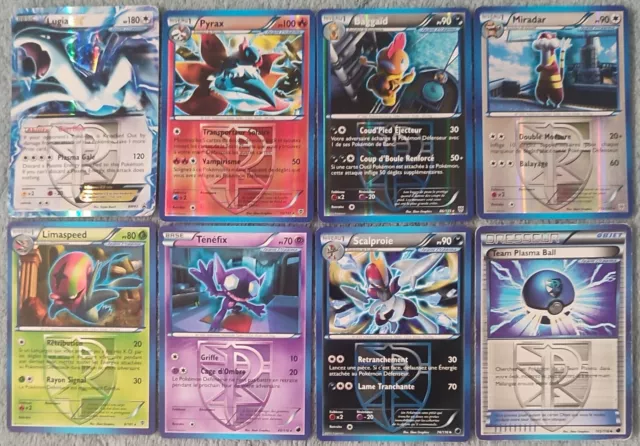 8 Cartes Pokémon de la Team Plasma Noir & Blanc 2013