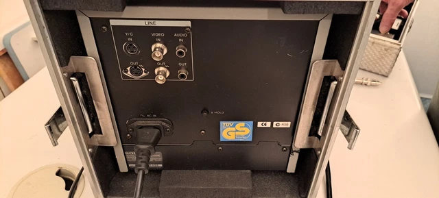 Sony Trintron PVM9040ME 9" Colour Monitor enclosed in flight case Sony Trintron PVM9040ME 9" Colour Monitor enclosed in flight case