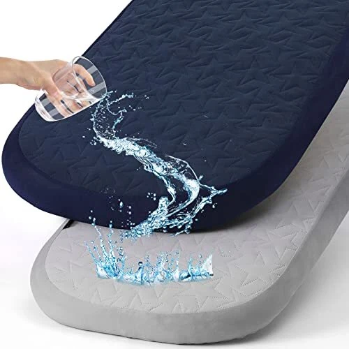 ACRABROS Bassinet Sheet-2 Pack Waterproof Bassinet Mattress Pad Sheets Bassin...