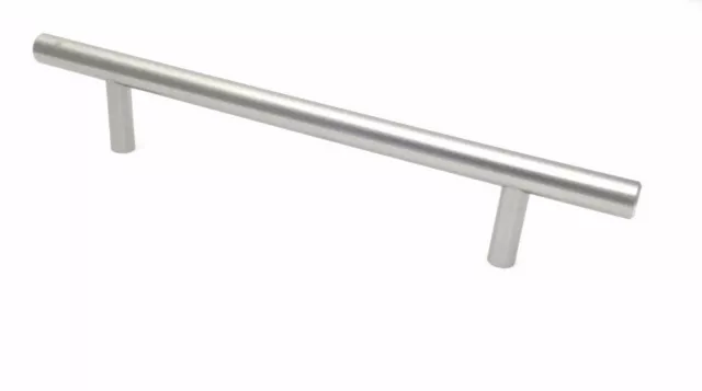 Brushed Nickel Kitchen Cabinet Drawer Handle Pull Knob Hardware Solid T Bar 7.5"