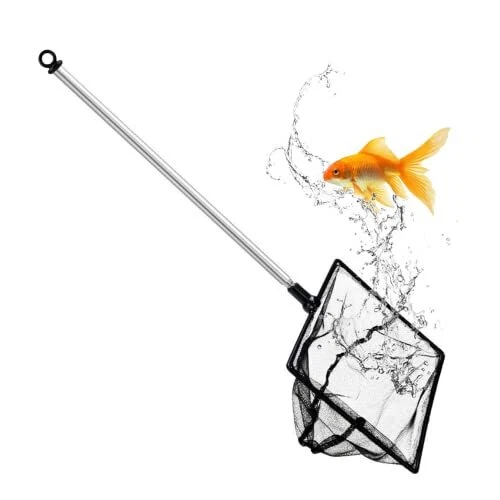Fish Net For Fish Tank Fine Mesh Aqurium Net With 924 Inch Stainless Steel Long