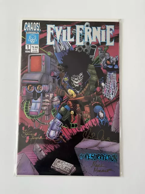 Evil Ernie Resurrection #1 Signed by Pulido Hughes Morales Chaos Comics