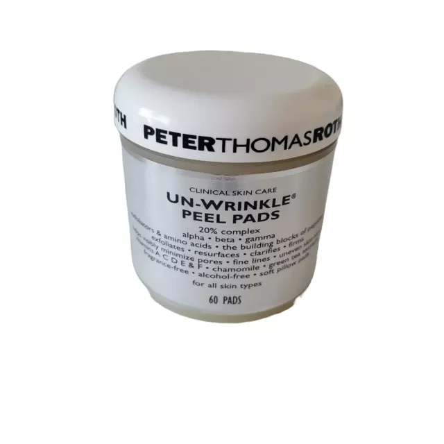 Peter Thomas Roth Un-Wrinkle Peel Pads 60 Count Sealed See Pictures
