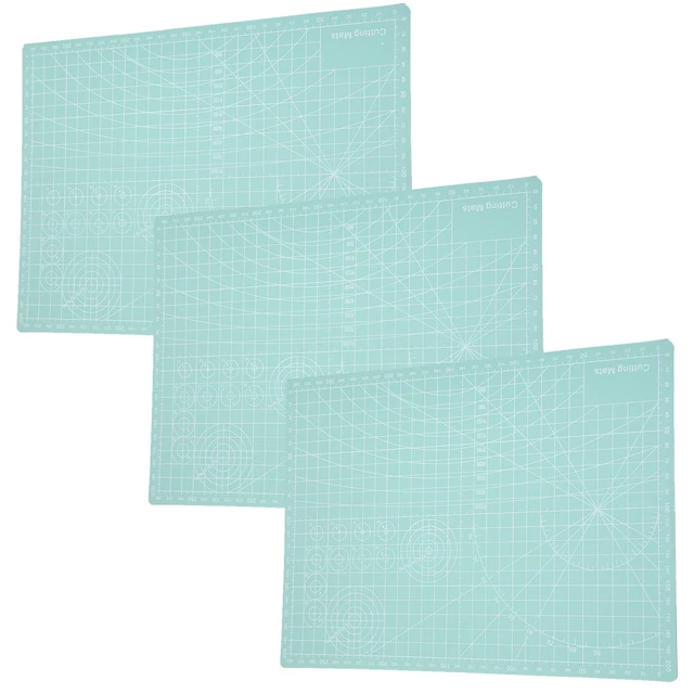 Lot De 3 Tapis De Coupe A4 Menthe Vert Modèle Tapis De Coupe Papier Tampon En Ca