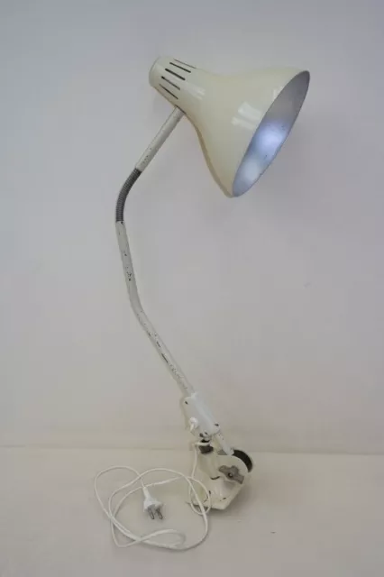 alte Schwanenhals Lampe Werkstattlampe Art Deco Bauhaus Schreibtisch Leuchte