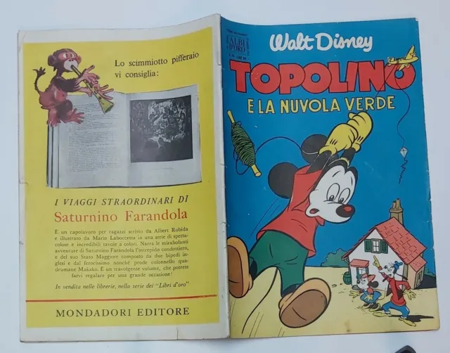 12750 ALBI D'ORO n. 34 - Topolino e la nuvola verde - Mondadori 1953