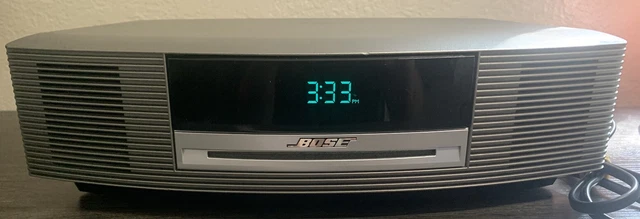 CLEAN Bose Wave System Gray AWRCC1 CD AM-FM Alarm Clock Radio *TESTED* No Remote