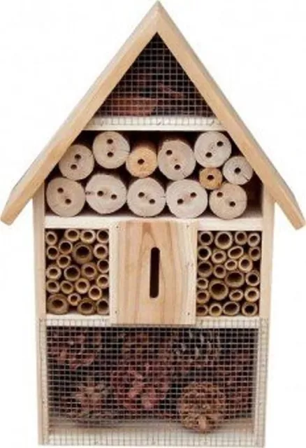 XL Insektenhotel Nistkasten Insektenhaus Brutkasten Vögel Bienen Garten 38 cm.