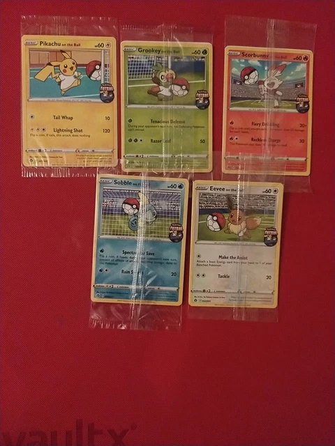 Carte Pokémon Promo 'Pikachu On The Ball' Avec Sobble, Scorbunny, Evoli, Grookey - PSA 9