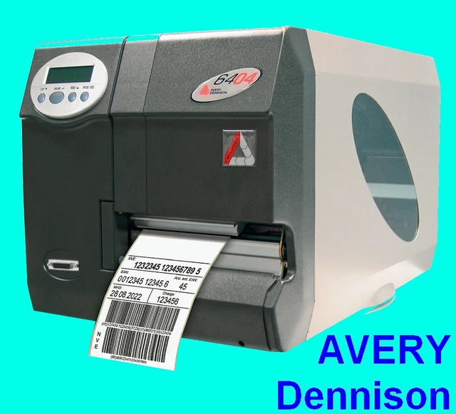 AVERY DENNISON NOVEXX 6404 Industrial Barcode Label Drucker 300 dpi