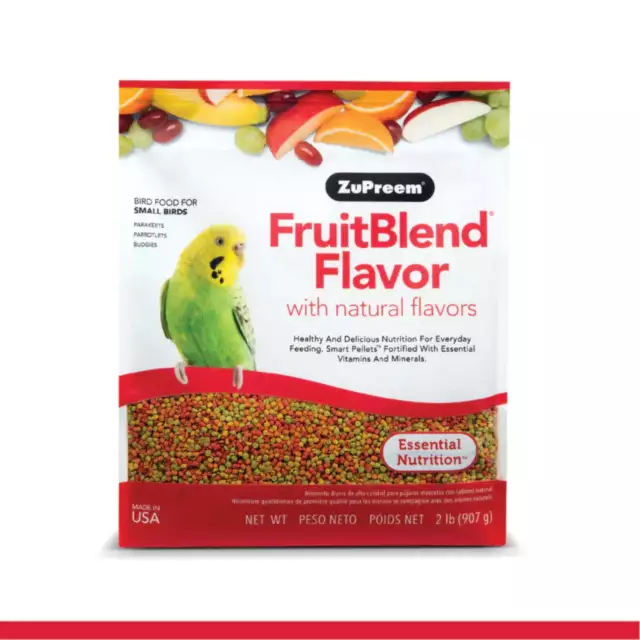 ZuPreem FruitBlend Flavor Pellets Bird Food for Amazons Macaws Cockatoos 2