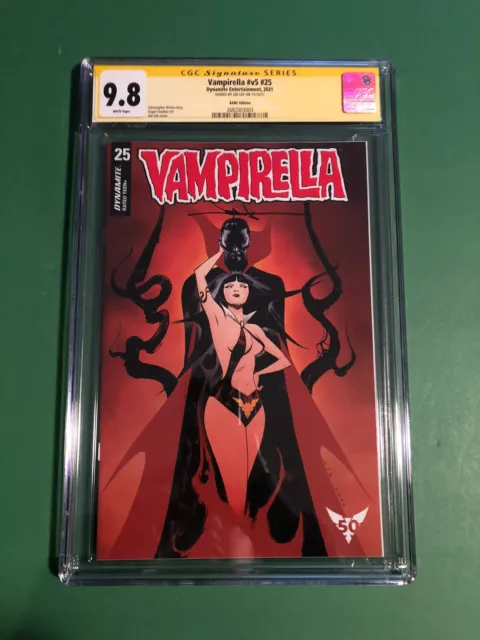 VAMPIRELLA Vol 5 #25 CGC SS 9.8 NM/MT Signed Jae Lee Bam Box Exclusive