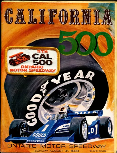 Ontario Motor Speedway California 500 Race Program 8/31/80-last Indy car race-VF