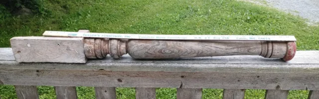 Architectural Salvage Turned Wood Newel Post B 4