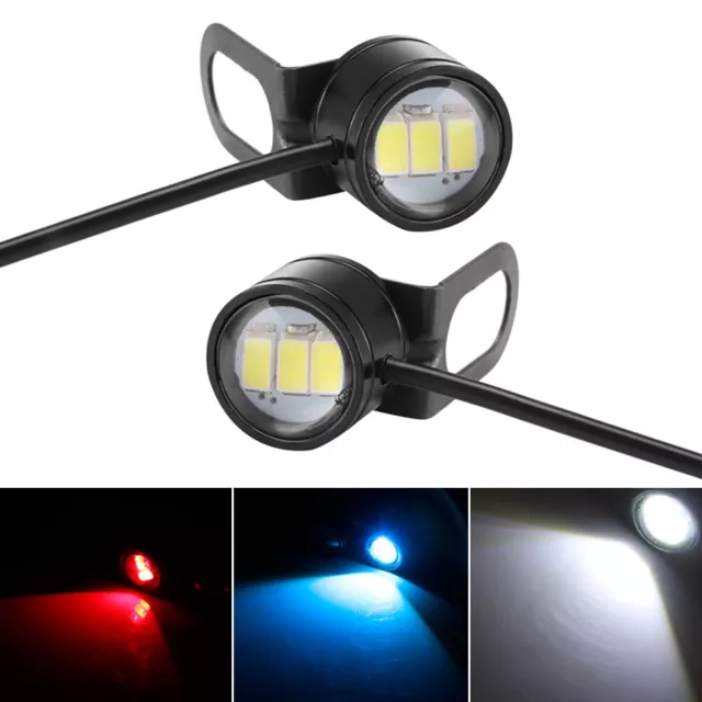 X2 Motorcycle Super Bright Driving Light DRL Eagle Eye LED Headlight Fog Lamp