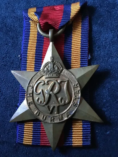 Burma Star WWII British Medal Full Size Original