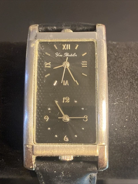 Montre Bracelet YVES Bertelin Pour Femme - Noire Avec Strass - Neuve Avec étiquettes