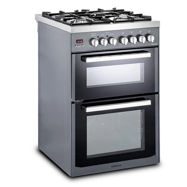 KENWOOD CK234DF SL 60 cm Dual Fuel Cooker Grey & Chrome LPG