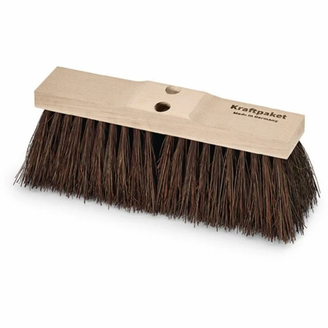 NÖLLE PINSEL Balais de Rue Piassava L.400mm Avec 2 Stiellöchern Siège en Bois