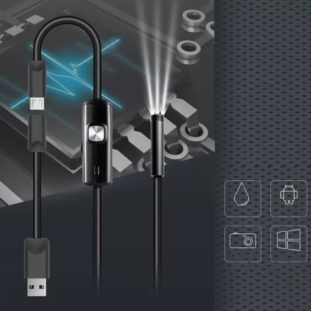 Endoscope de caméra d'inspection USB 3 en 1 pour téléphone Android P-9H 3