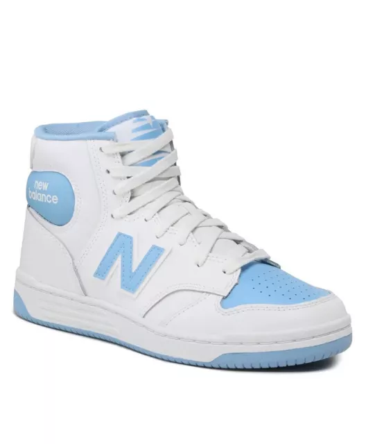 Chaussures sportif Sneakers HOMME New Balance 480 Mid SCC Blanc bleu Lifestyle 3