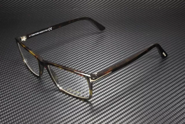 Tom Ford FT5408 052 Dark Havana Clear Lens Plastic 56 mm Men's Eyeglasses