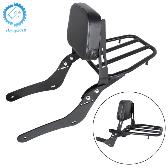 Passenger Detachable Sissy Bar Backrest For Honda Rebel 500 300 W/ Luggage Rack