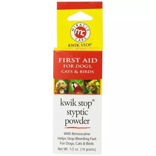 Kwik Stop Styptic Powder 0.5oz (14g)  Dog Pet Grooming