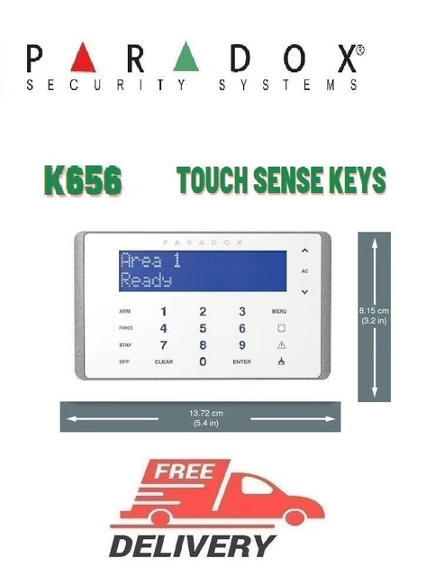 Paradox Security K656 Alarm keypad sense new EVO security systems original