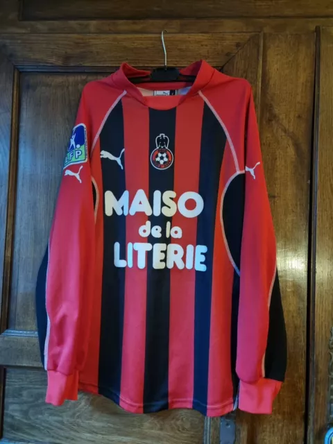 Maillot domicile t.L OGC NICE   2002 2003, flocage AYELI.