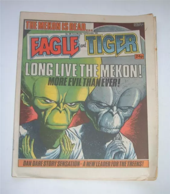 Eagle & Tiger Comic No. 189, Dated 2nd November 1985, - Excellent condition.