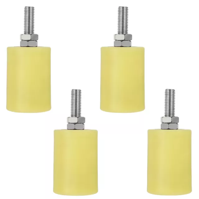 4pcs Heavy Duty Gate Rollers - Sliding Gate Guide Rollers - Nylon Rail Support