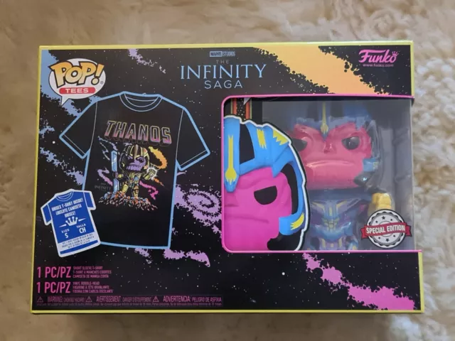 Marvel The Infinity Saga Thanos Special Edition Funko Pop & Tee (Small)