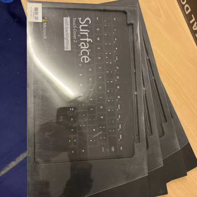 Microsoft Surface Touch Cover 2 With Backlight Black New Box Damaged U.K. Qwerty