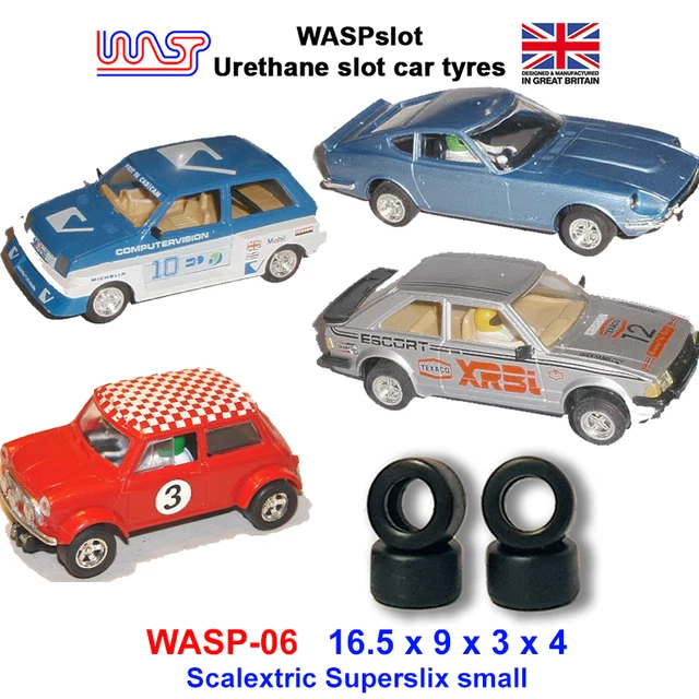 WASP 06 - Scalextric Superslix, Small, Urethane Slot Car Tyres